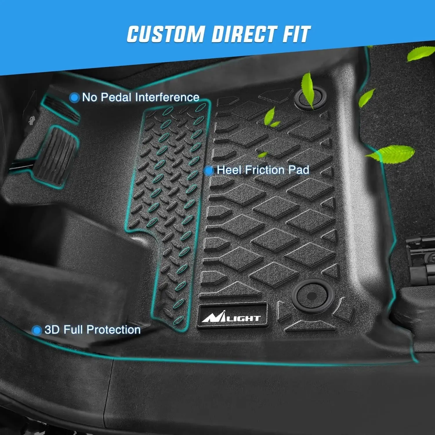 2021-2025 Ford Bronco Sport 4-Door TPE Floor Mats