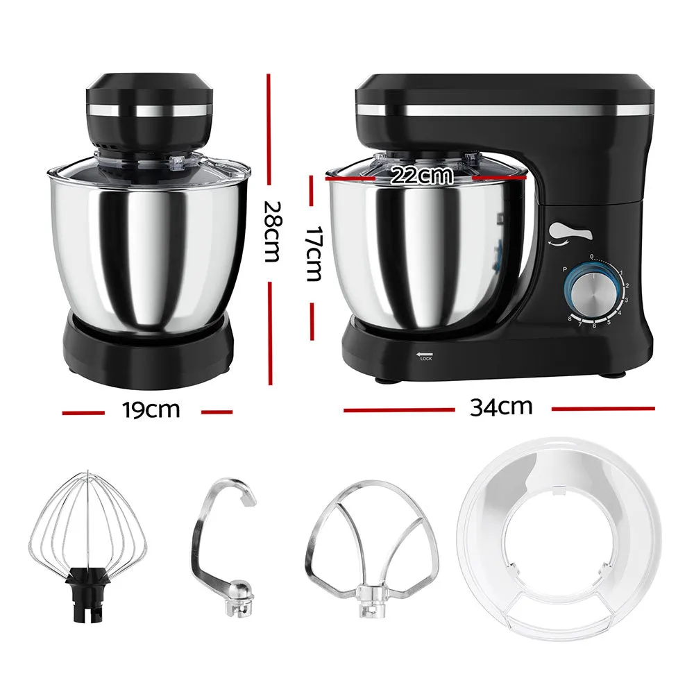 8-Speed 3-in-1 400W Stand Mixer, 5L Bowl - Devanti