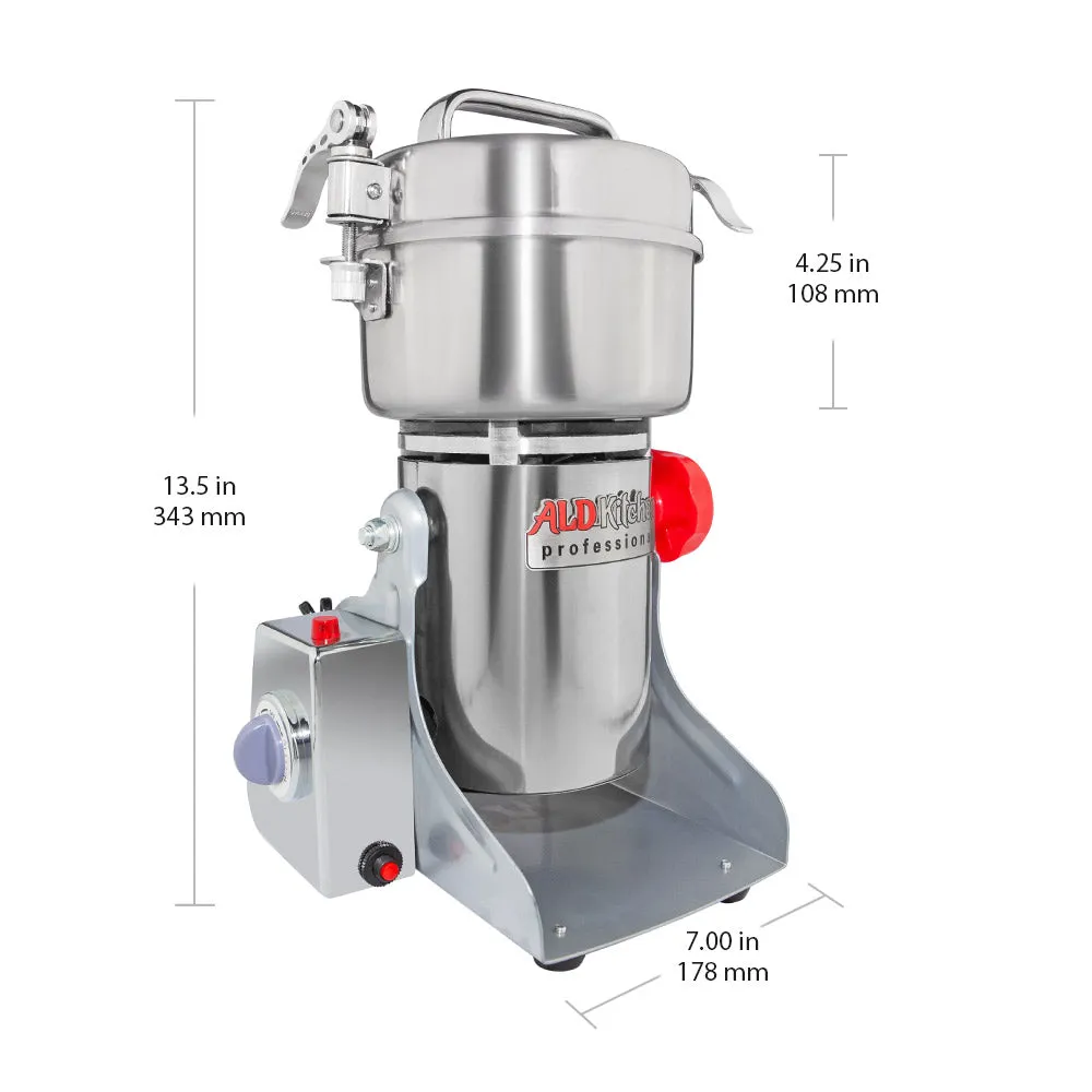 ALDKitchen Grain Mill Grinder | Electric High-Speed Grinder Machine | Wheat, Spices & Nut Chopper | Swing Type