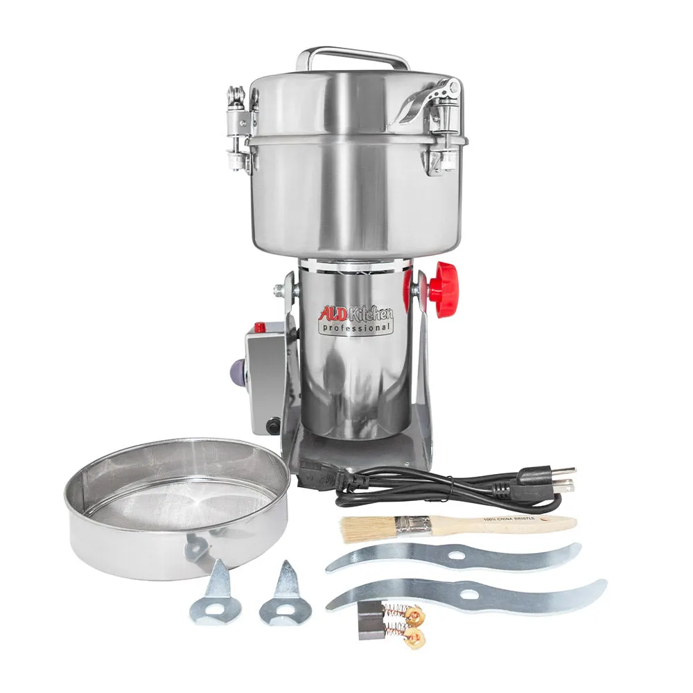 ALDKitchen Grain Mill Grinder | Electric High-Speed Grinder Machine | Wheat, Spices & Nut Chopper | Swing Type