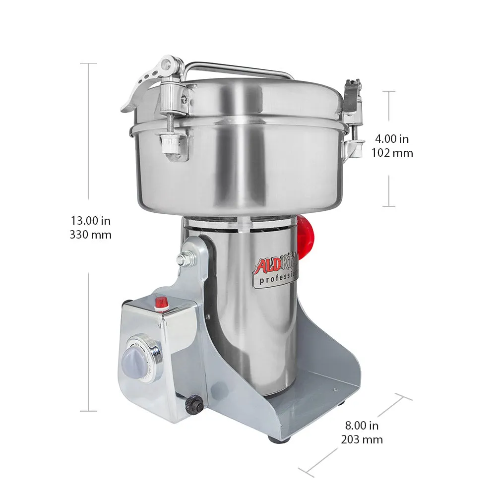 ALDKitchen Grain Mill Grinder | Electric High-Speed Grinder Machine | Wheat, Spices & Nut Chopper | Swing Type