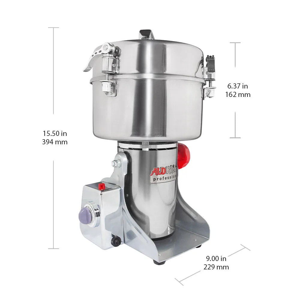 ALDKitchen Grain Mill Grinder | Electric High-Speed Grinder Machine | Wheat, Spices & Nut Chopper | Swing Type
