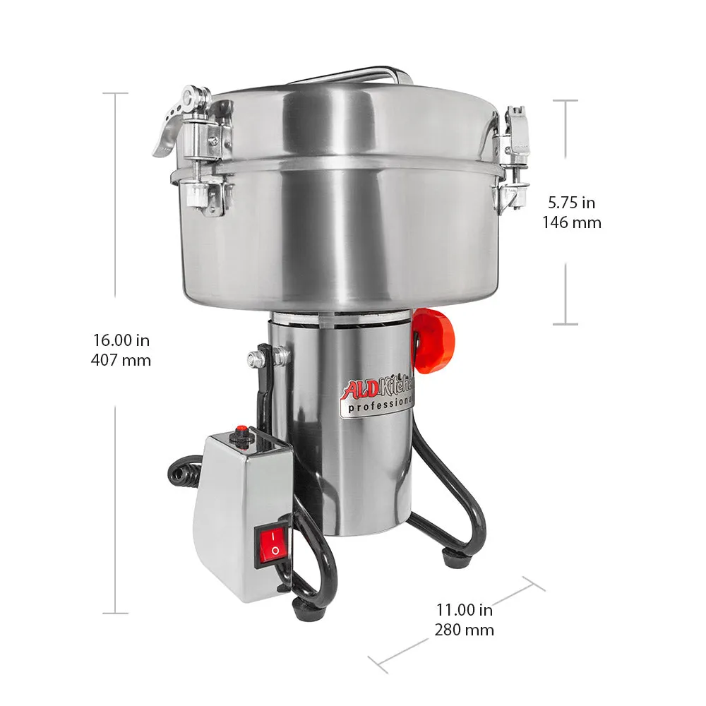 ALDKitchen Grain Mill Grinder | Electric High-Speed Grinder Machine | Wheat, Spices & Nut Chopper | Swing Type