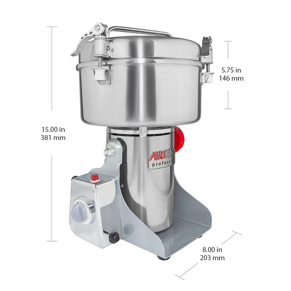 ALDKitchen Grain Mill Grinder | Electric High-Speed Grinder Machine | Wheat, Spices & Nut Chopper | Swing Type