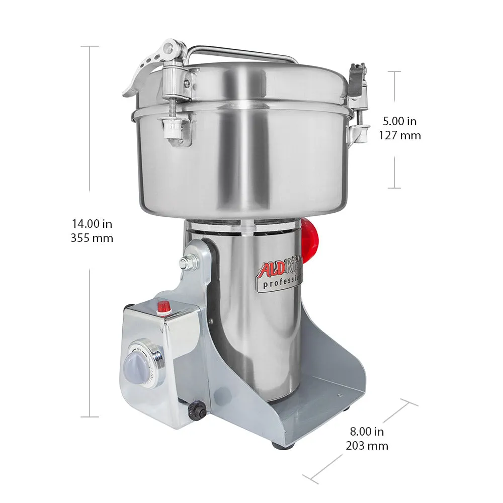 ALDKitchen Grain Mill Grinder | Electric High-Speed Grinder Machine | Wheat, Spices & Nut Chopper | Swing Type