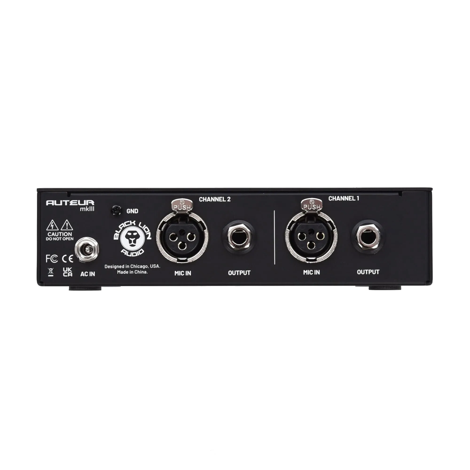 Black Lion Audio Auteur MKIII Dual Channel Mic and Instrument Preamplifier