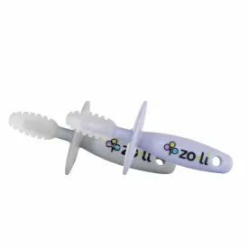 Chubby Gummy Teether 2 Pack - Lilac   Ash Grey by Zoli