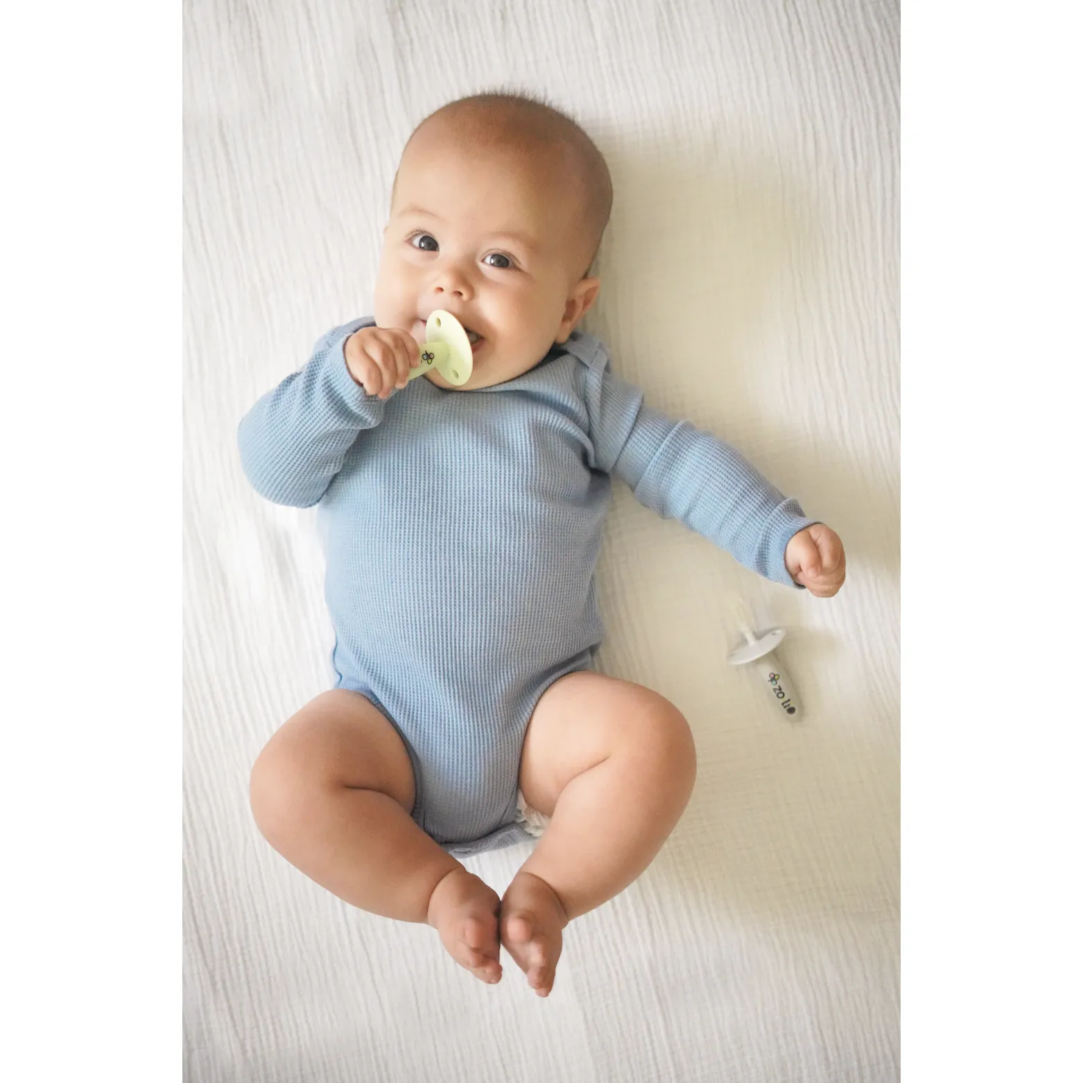 Chubby Gummy Teether 2 Pack - Sage Green   Ash Grey by Zoli