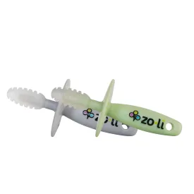 Chubby Gummy Teether 2 Pack - Sage Green   Ash Grey by Zoli