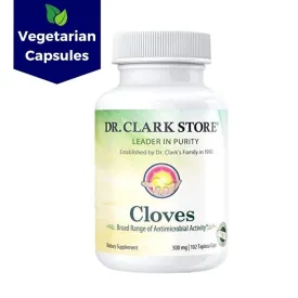 Cloves; Vegetarian, 500 mg 102 tapioca capsules