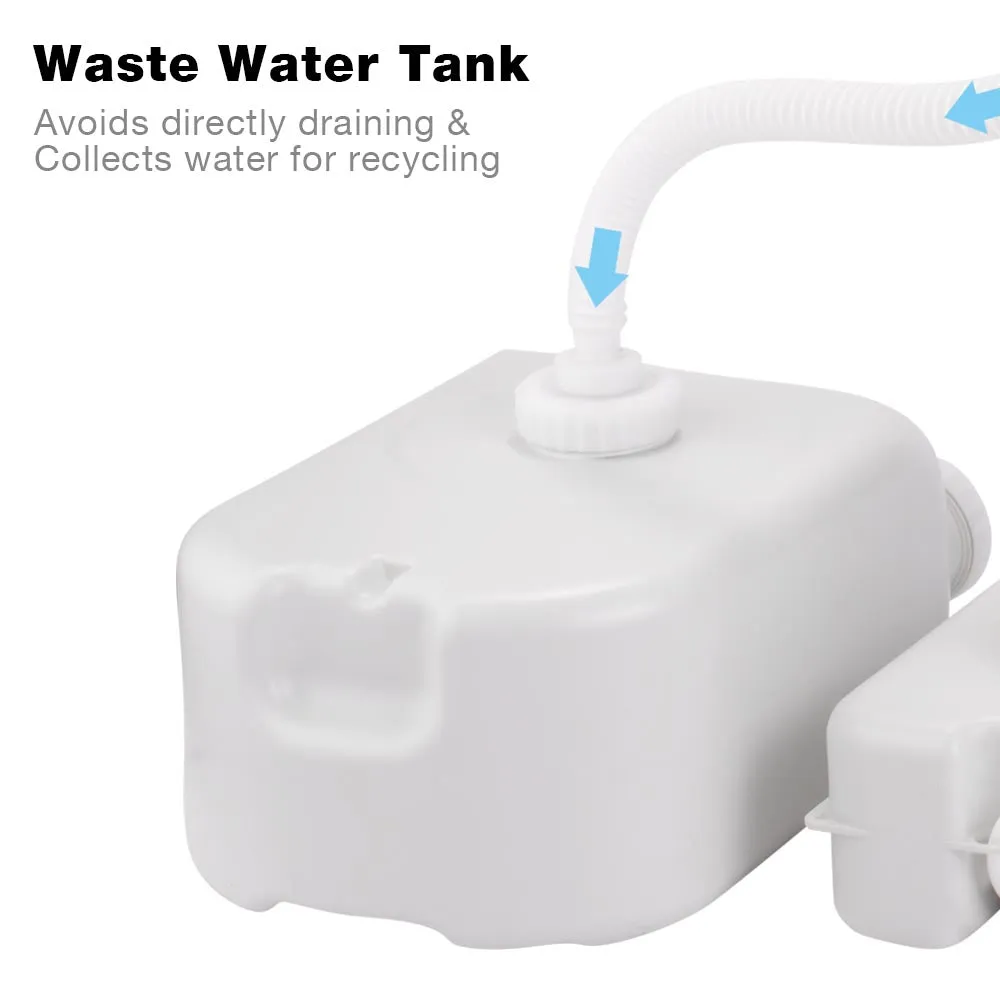 Foot Pump Hand Wash Station with Waste Tank 4.5gal 6.3gal