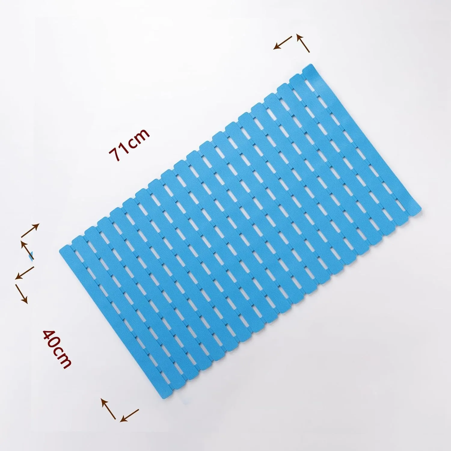 Kuber Industries Bath Mat | PVC Bathroom Mat | Shower Bath Mat | Floor Tub Mat | Bathroom Mud Mat | Anti-Skid Shower Bathroom Mat | JL-01A |Pack of 5| Blue