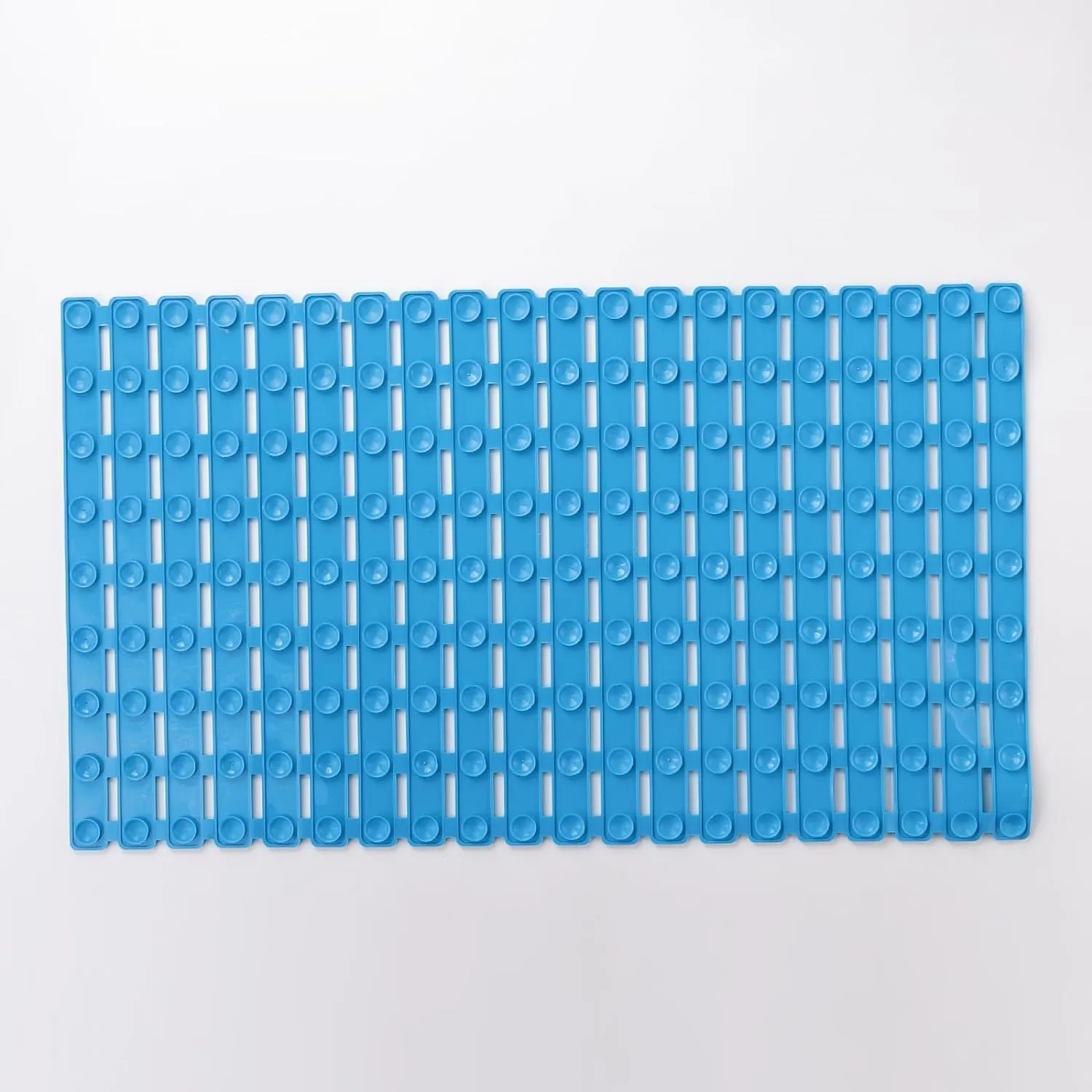 Kuber Industries Bath Mat | PVC Bathroom Mat | Shower Bath Mat | Floor Tub Mat | Bathroom Mud Mat | Anti-Skid Shower Bathroom Mat | JL-01A |Pack of 5| Blue