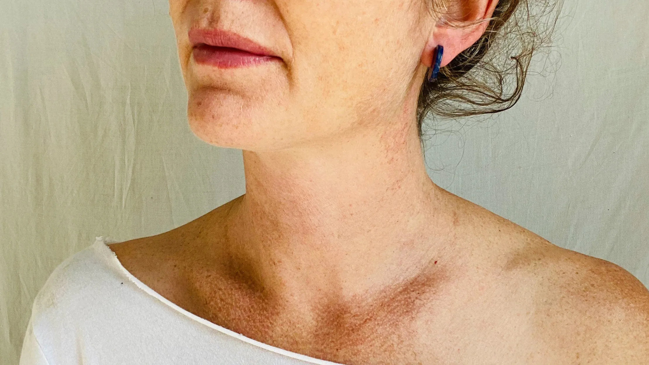 Lapis Lazuli Flat Hoop Earrings. Atelier Aadya. 0733