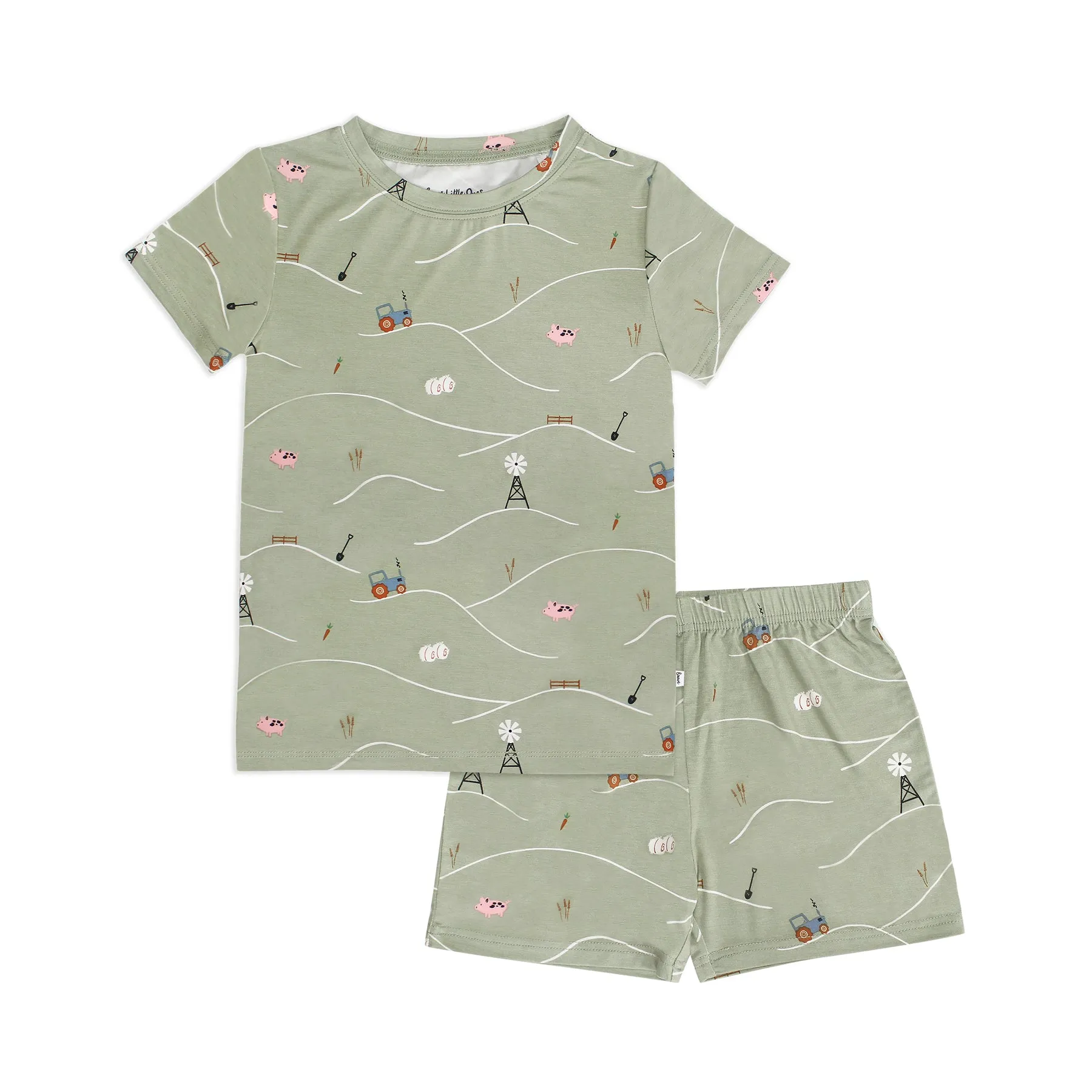 On The Farm Shorts Two-Piece Set