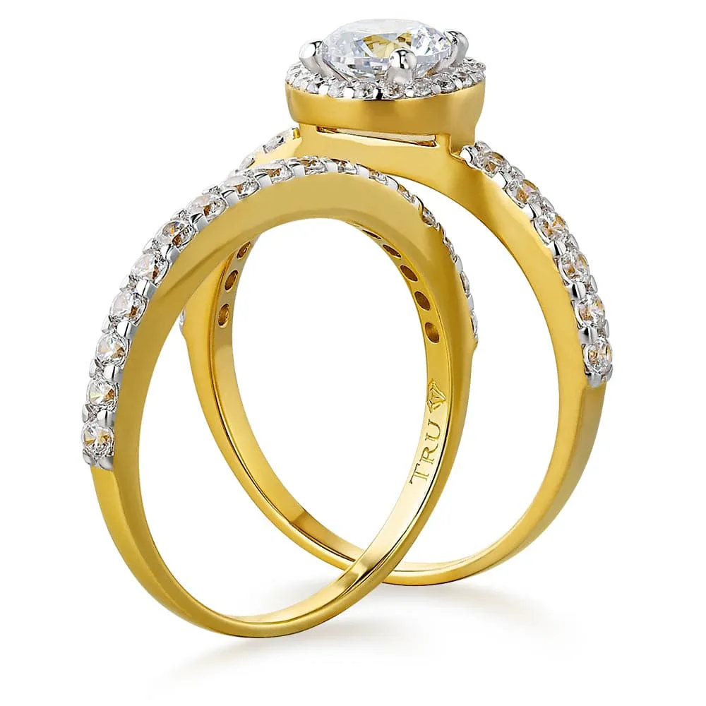 Posh Solitaire Ring Set