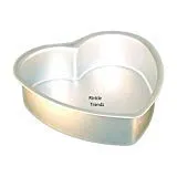 Rinkle Trendz® Aluminium Heart Cake Mould Cake Pan Cake Tin 7 Inches for Baking Half 1/2 kg 500 Grams for Oven