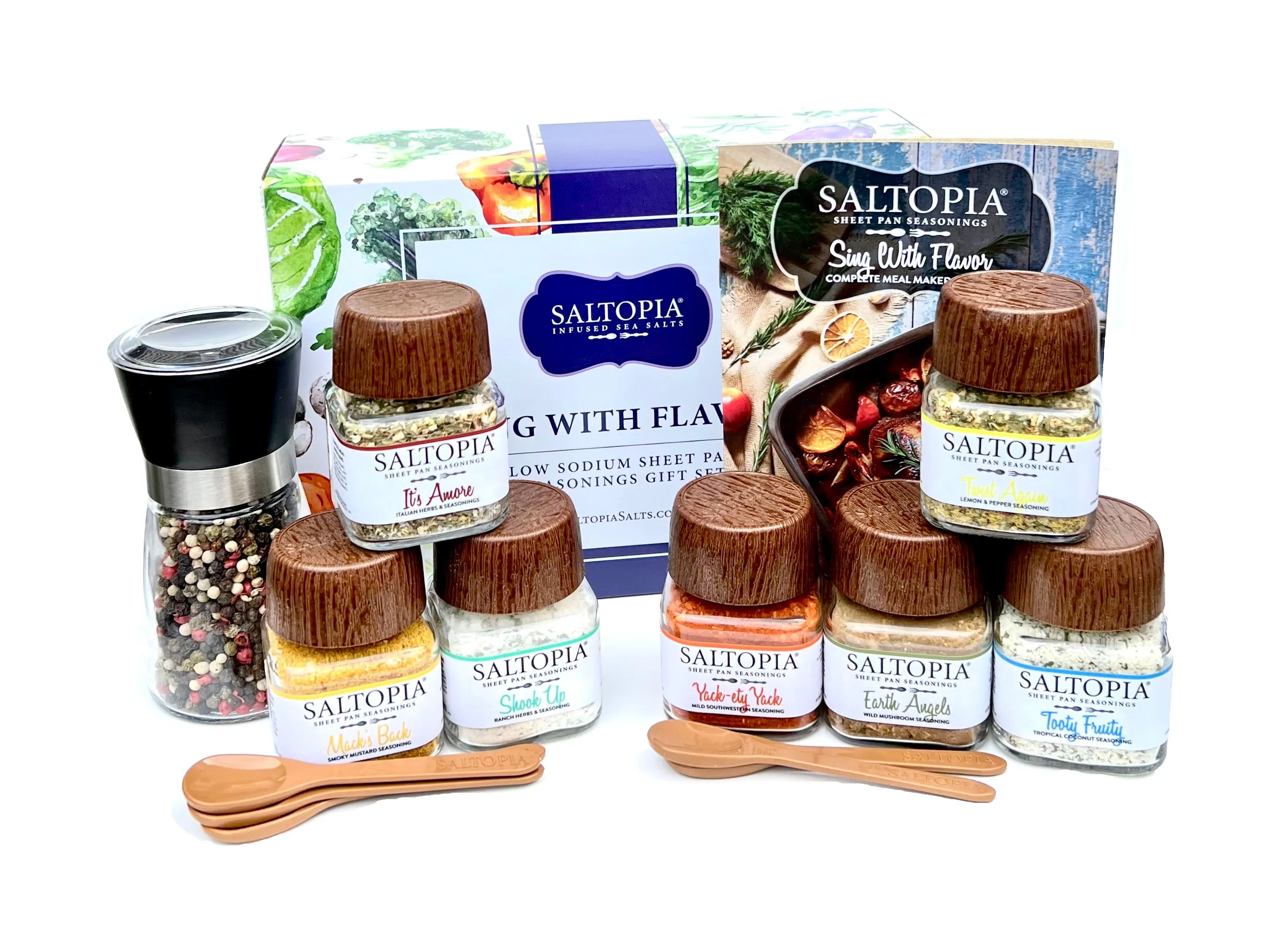 Saltopia "Sing with Flavor" Low-Sodium Sheet Pan Seasonings