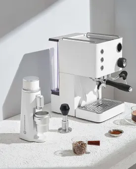 STARSEEKER EDGE Electric Coffee Grinder Black White 48MM Burr Grinders Espresso Stepless Fineness Adjustment Coffee Machine