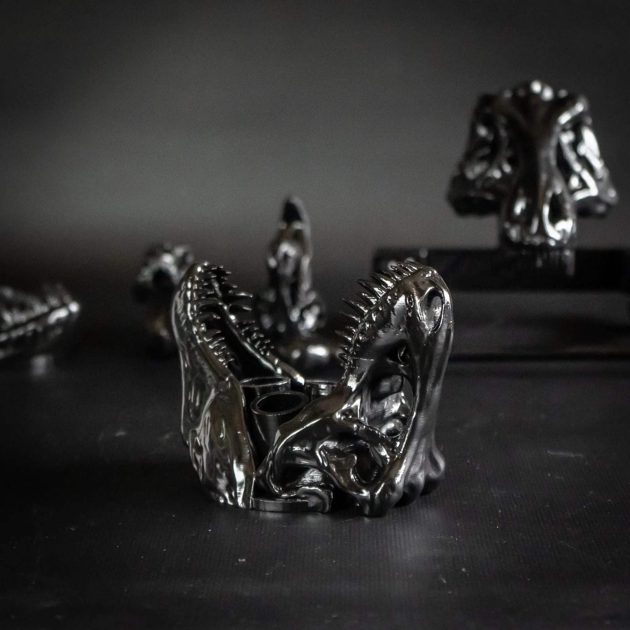T-Rex Toothbrush Holder - 3D Printed Dinosaur Bathroom Accessory