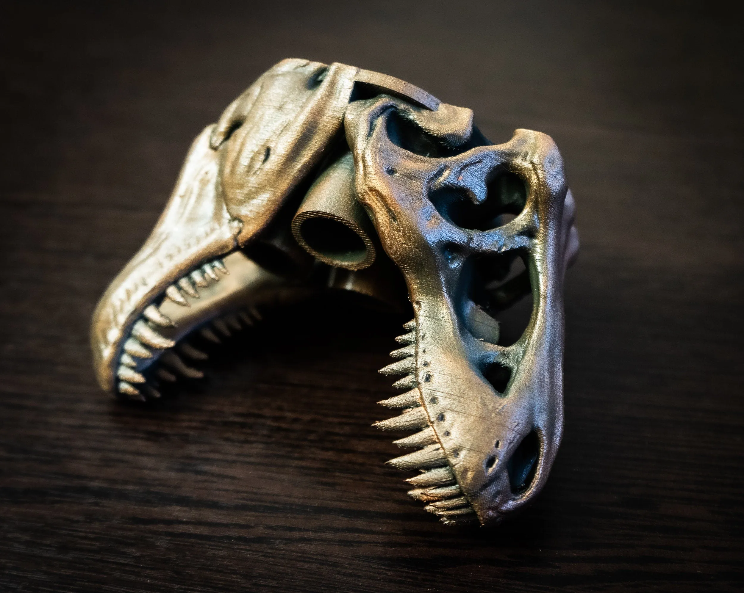 T-Rex Toothbrush Holder - 3D Printed Dinosaur Bathroom Accessory