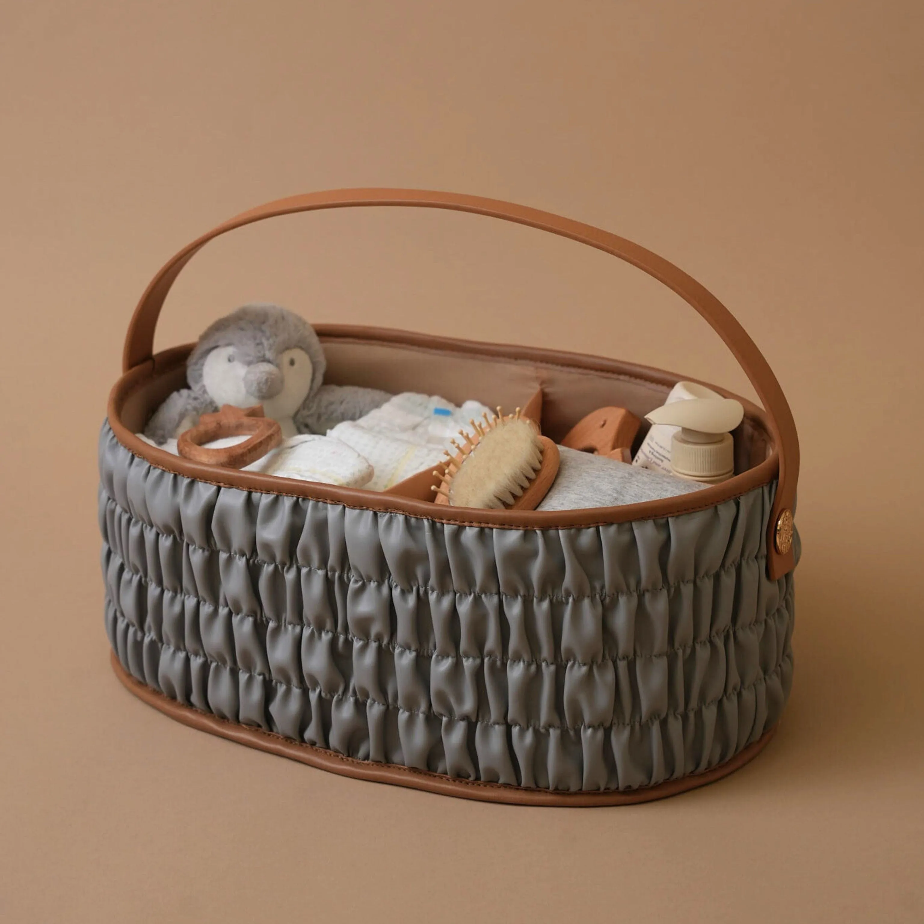 The Dune Diaper Caddy - Grey