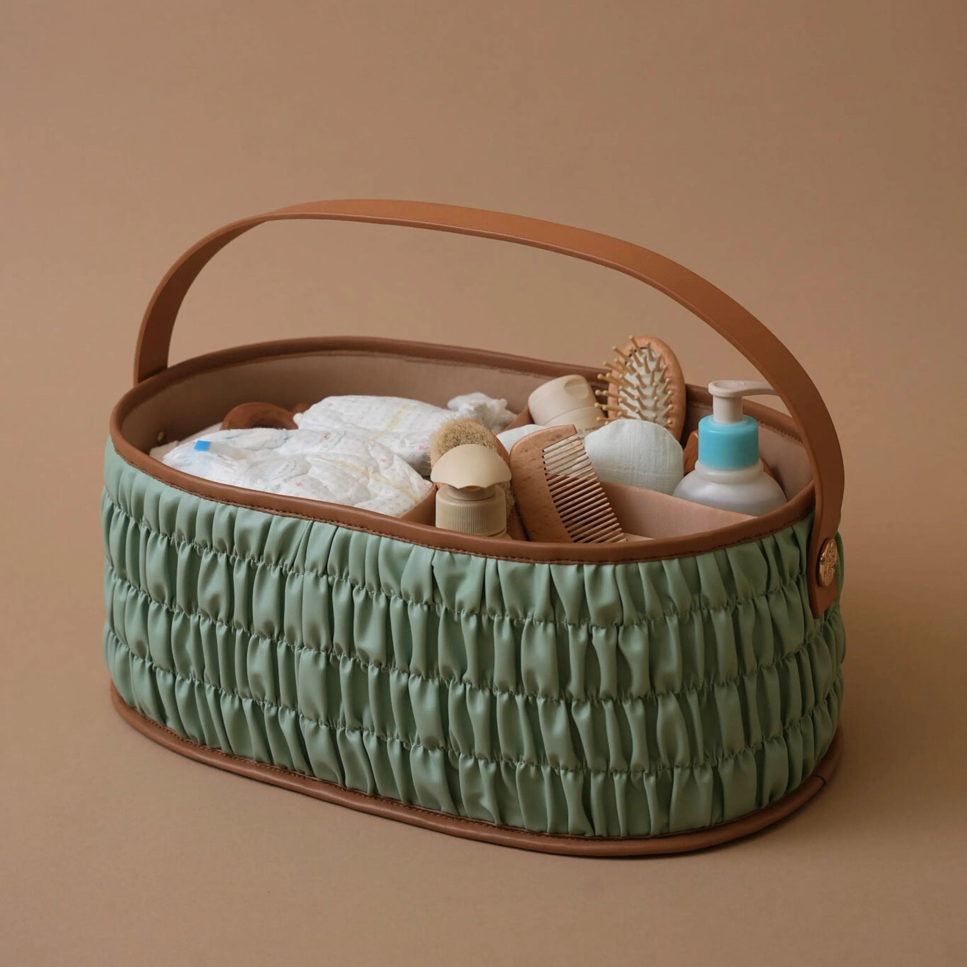 The Dune Diaper Caddy - Mint