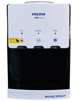 Voltas Spring TT Plus Table Top Water Dispenser with Three Temperature Tap and Compact Design (White and Black)