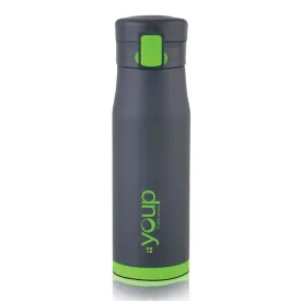 Youp Thermosteel Insulated Green Color Water Bottle Blacky - 600 Ml